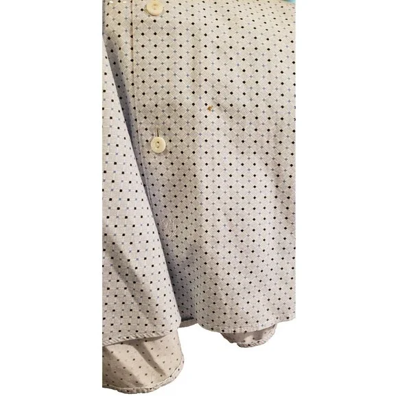 Bugatchi Uomo Men's Large Dress Casual Cotton Long Sleeve Button Down - Picture 12 of 12